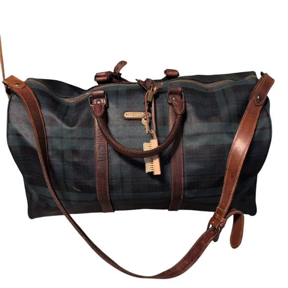 Polo Ralph Lauren Other - Vintage Polo Ralph Lauren Boston Bag Preloved Plaid